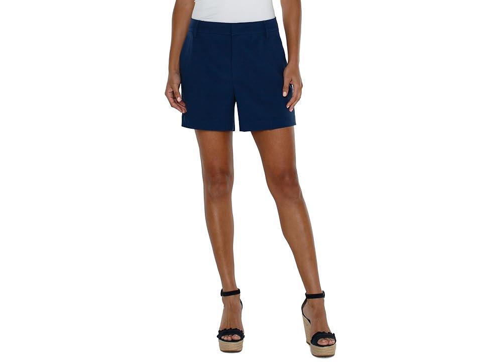 Liverpool Los Angeles Kelsey Trouser Short Mid-Rise Luxe Stretch Suiting 5 Punch) Women's Shorts Product Image