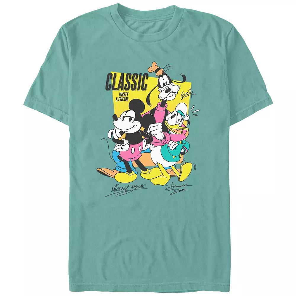 Men's Comfort Colors® Disney's Mickey Mouse And Friends Signatures Graphic Tee, Size: Large, Foam Product Image