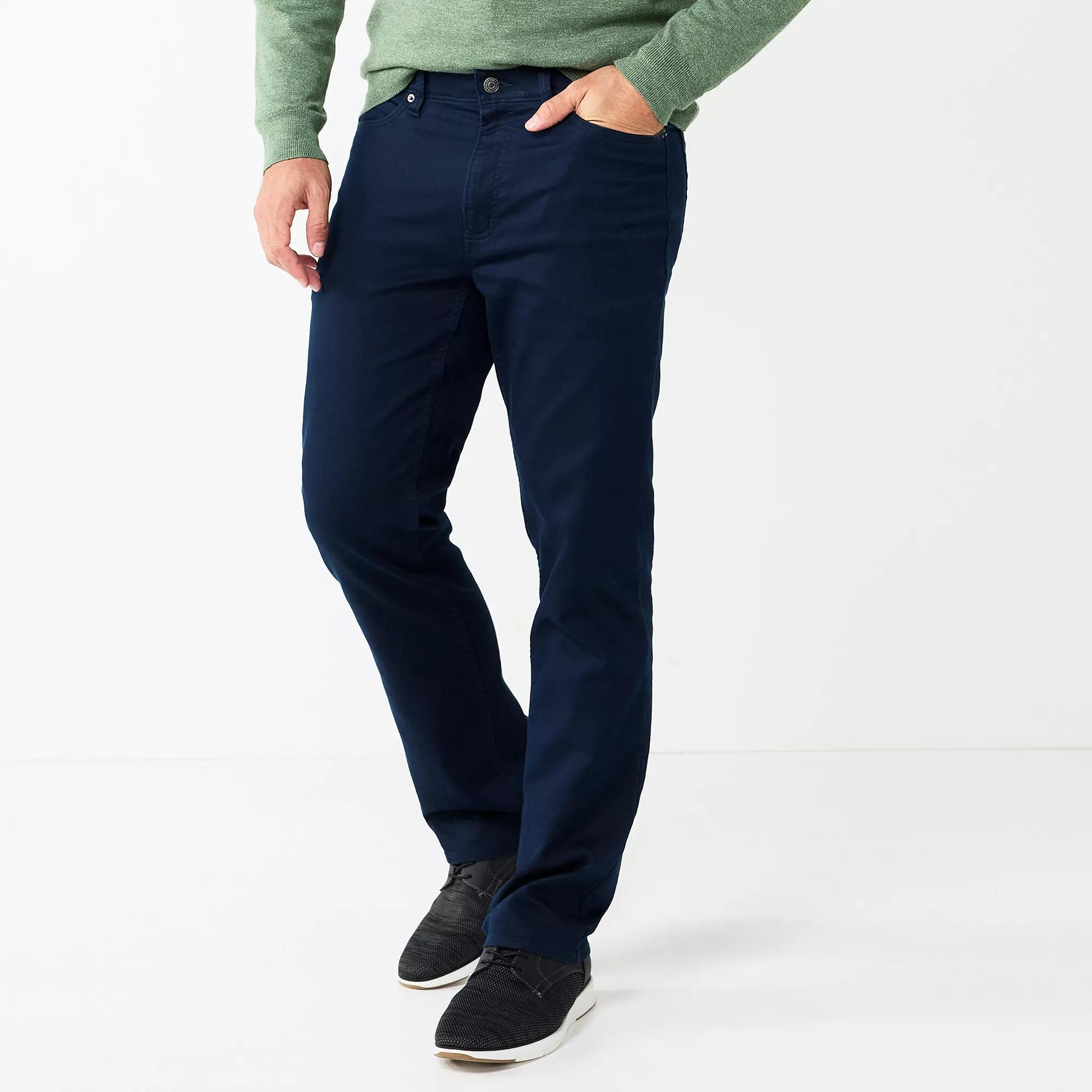 Men's Sonoma Goods For Life® Straight-Fit 5-Pocket Everyday Pant, Size: 29X32, Blue Product Image