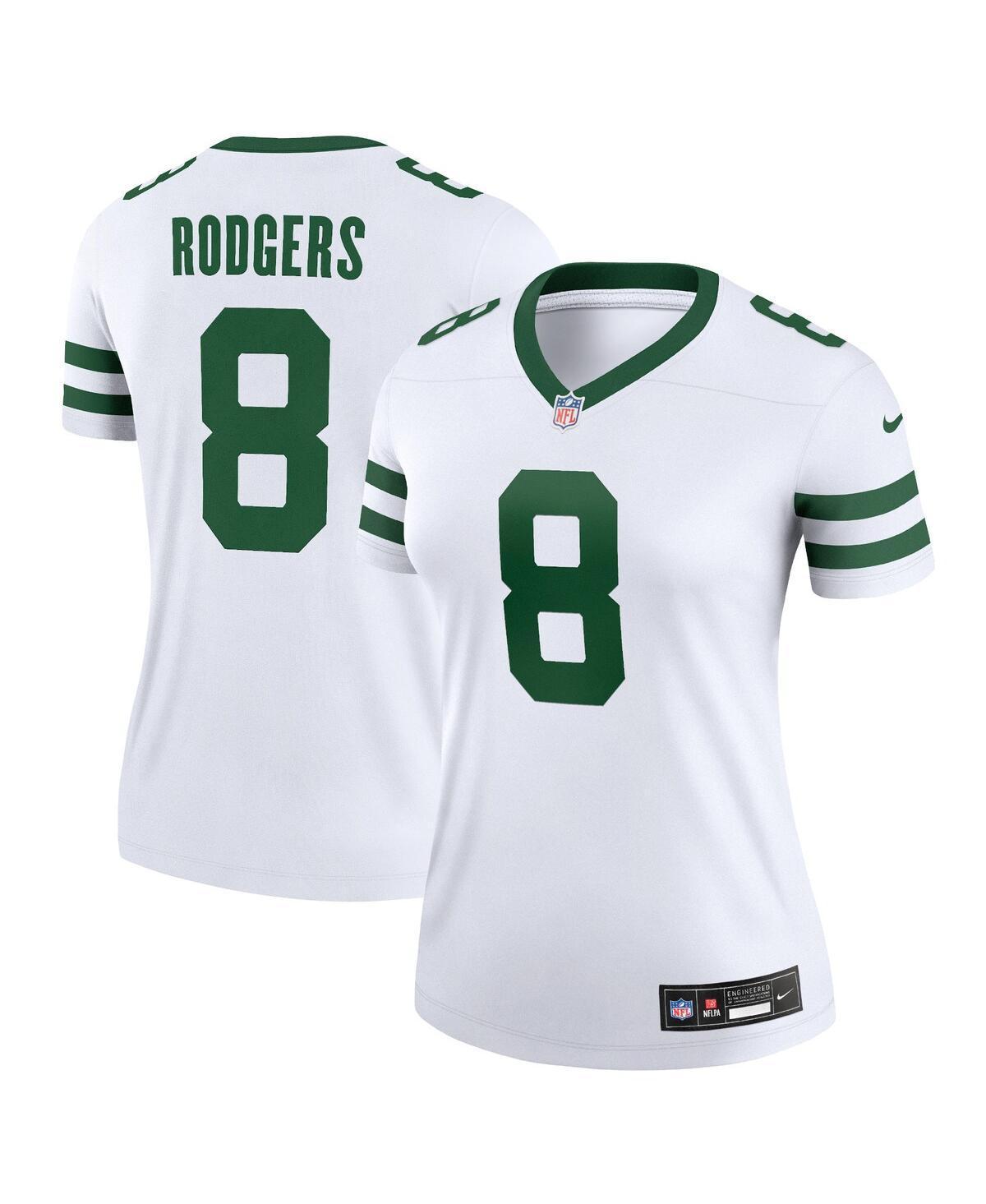 Women's Nike Aaron Rodgers Spotlight White New York Jets Alternate Legend Player Jersey, Size: Large Product Image