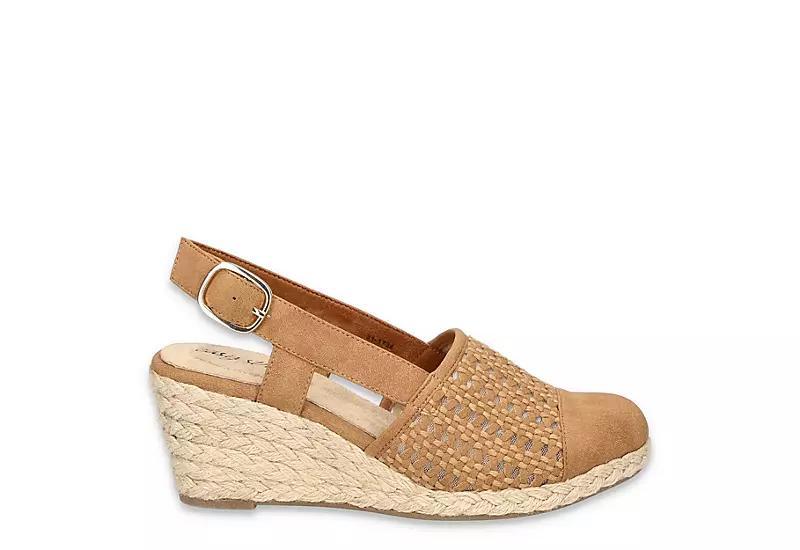 Easy Street Taffy Womens Slingback Espadrille Wedges Product Image