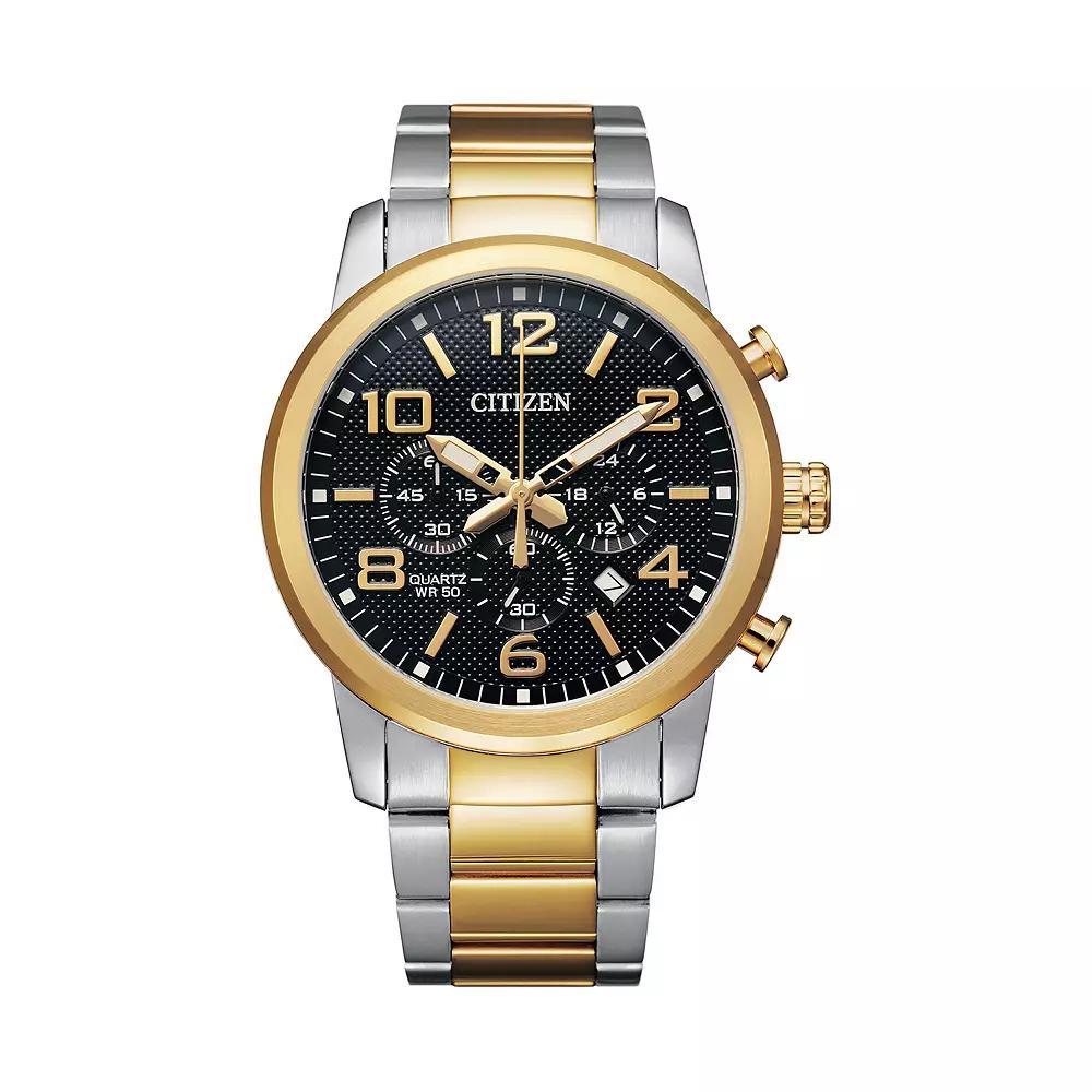 Citizen Mens Two Tone Stainless Steel Chronograph Watch - AN8054-50E Product Image