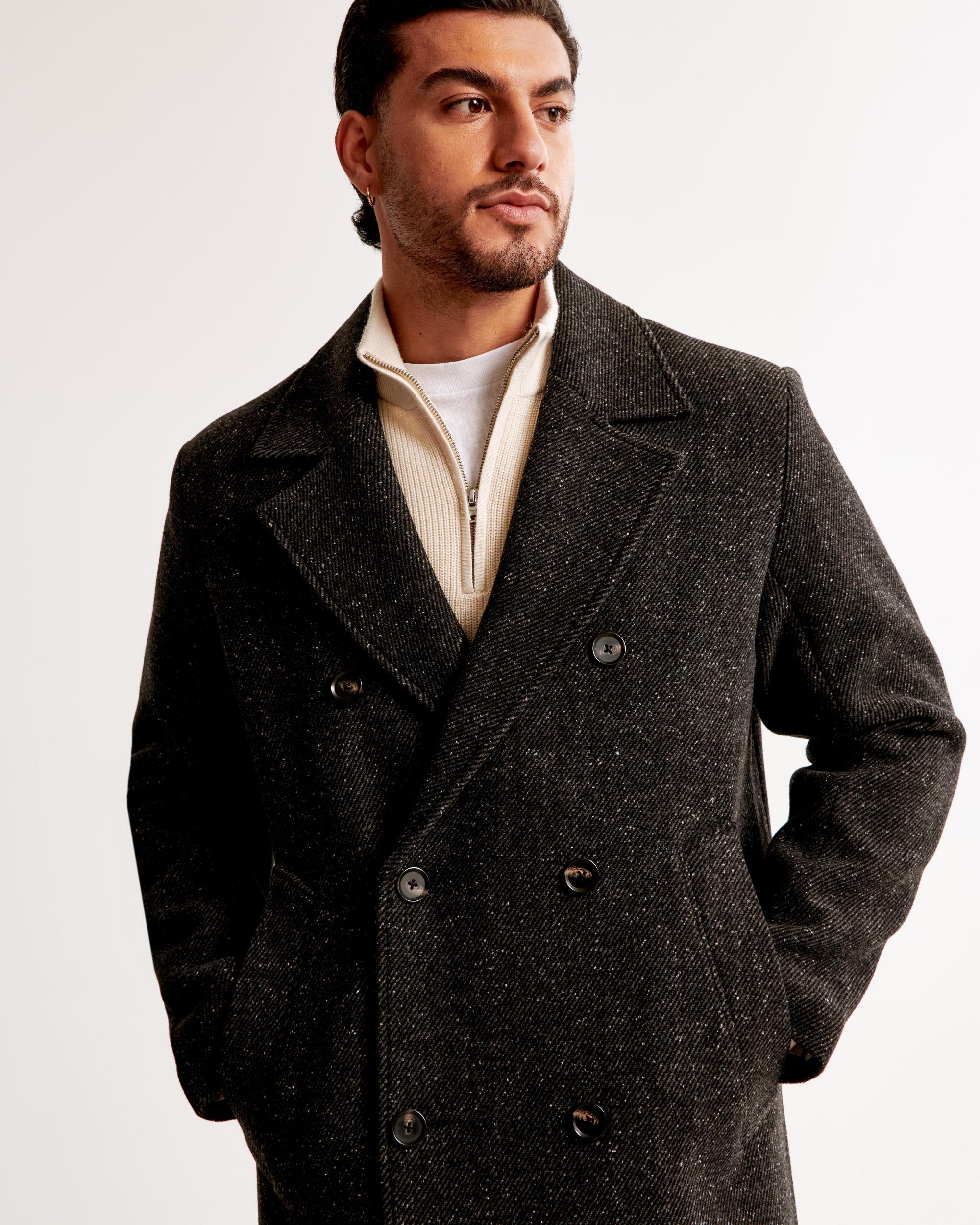 Double-Breasted Long Coat Product Image