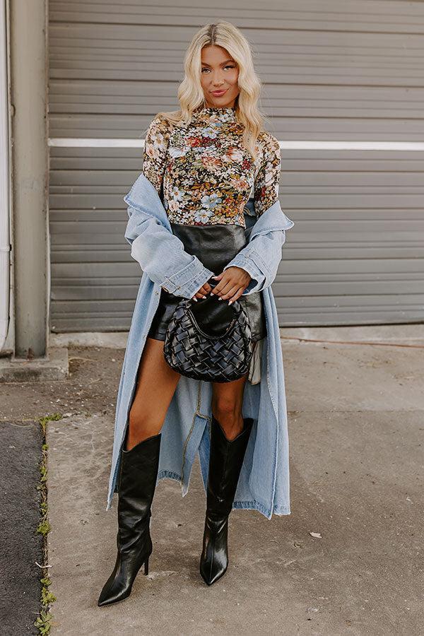 Fan Of Floral Mesh Top Product Image