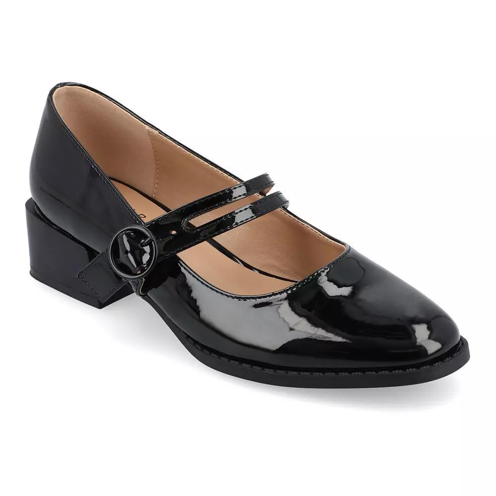 Journee Tru Comfort Foam™ Savvi Women's Block Heels, Size: 7, Patent Black Product Image