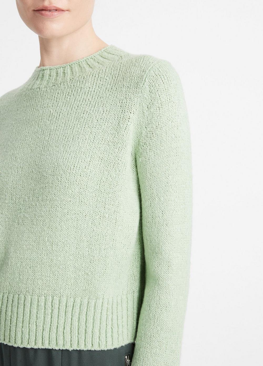 Plush Italian Silk Crew Neck Sweater Product Image