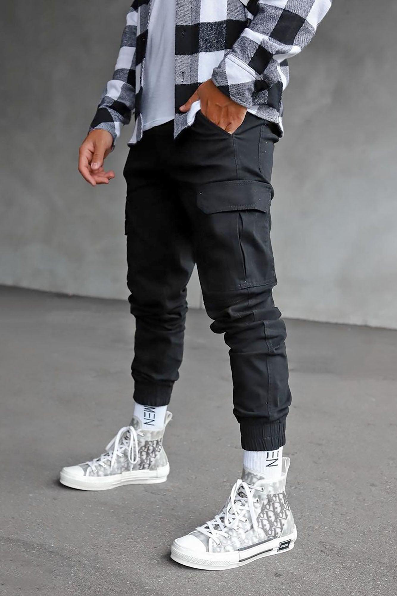 Kryptonite Slim Cargo Pants - Black Product Image
