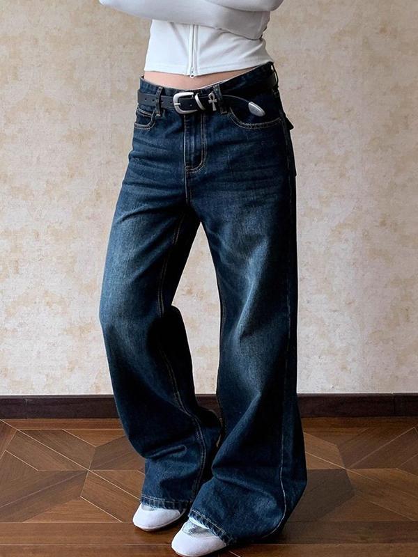 American Retro Cat Whiskers Boyfriend Jeans Product Image