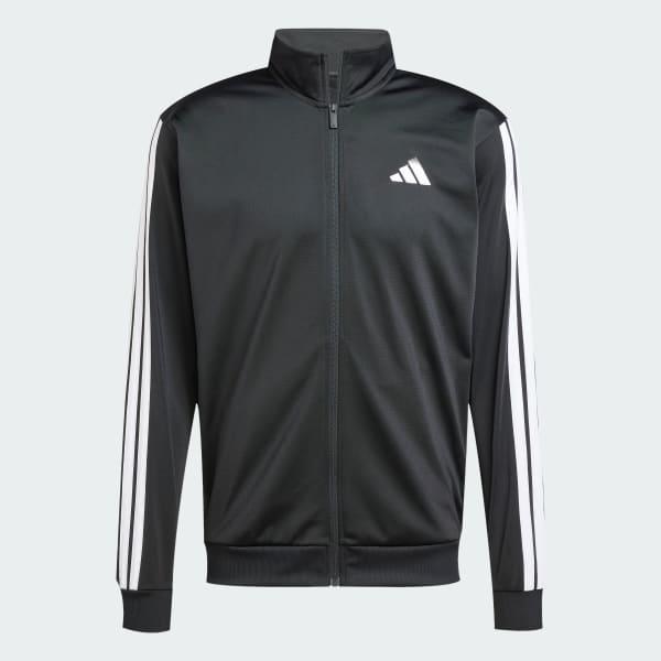 Men's adidas 3-Stripes Tricot Regular Sportswear Track Jacket, Size: XXL, Dark Blue Product Image