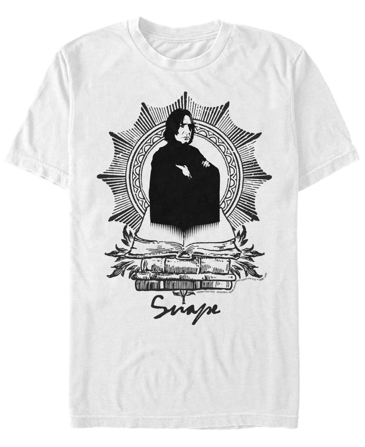 Men's Harry Potter Snape Book Stack Graphic Tee, Size: Medium, White Product Image