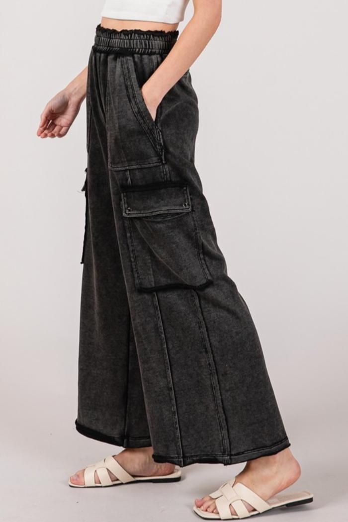 Mineral Washed Cargo Pants Product Image