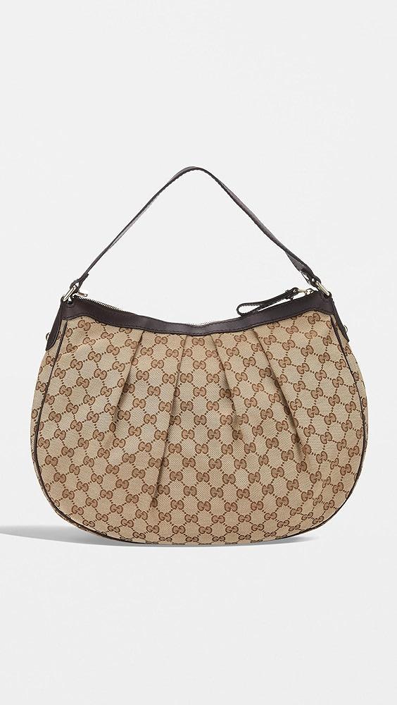 What Goes Around Comes Around Gucci Brown Canvas Sukey Hobo Bag | Shopbop Product Image
