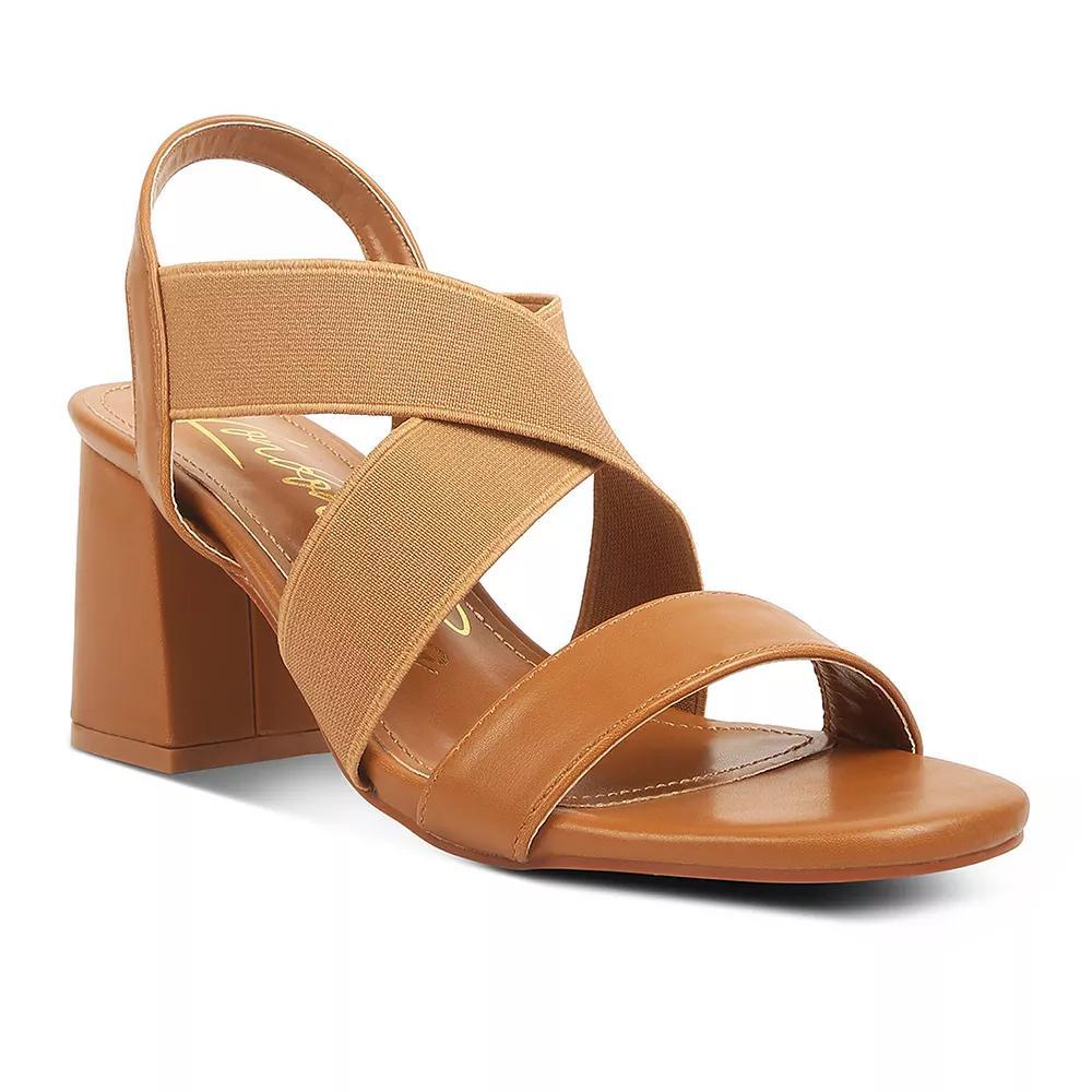 London Rag Womens Comfortable Straps Block Heel Sandals Product Image