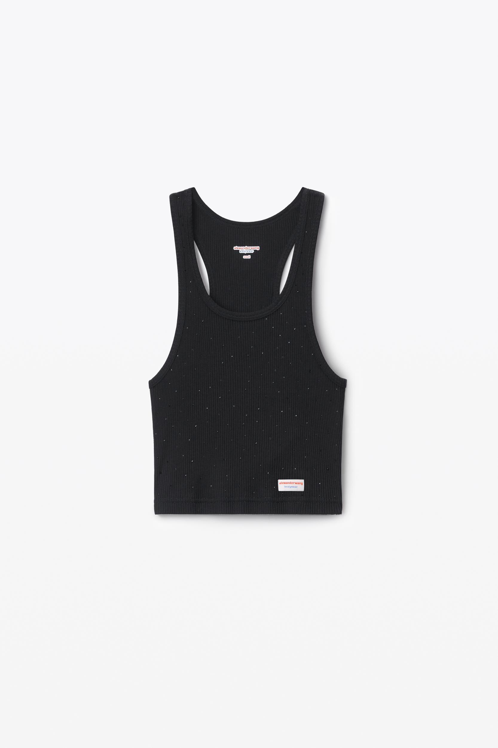 Crysal Hotfix Cami Dress In Waffle Knit Product Image