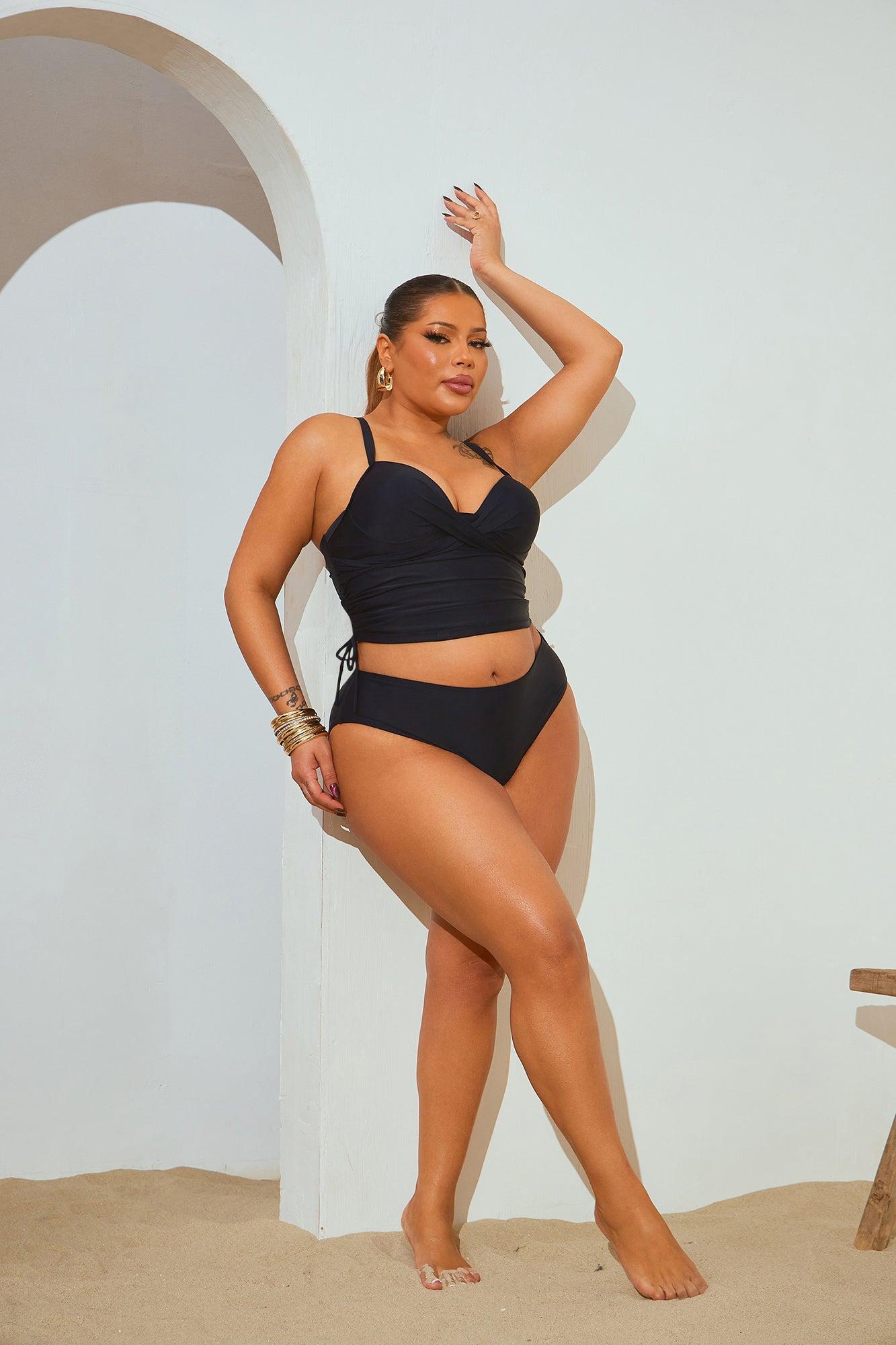 Sayra 2 Piece Tankini - Black Product Image