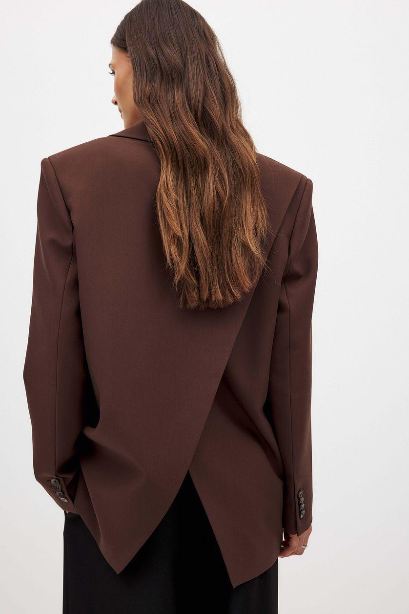 Oversized Open Back Blazer Product Image