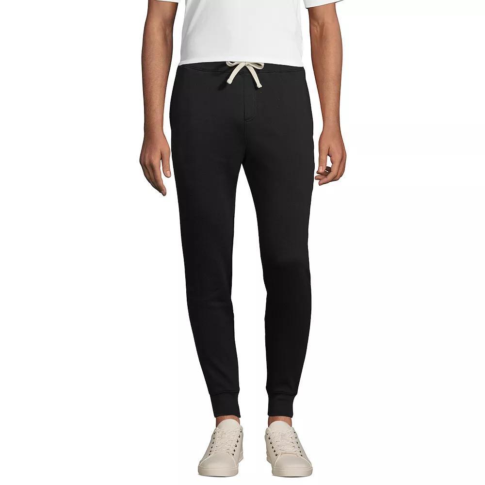 Adult Lands' End School Uniform Jogger Sweatpants, Men's, Size: Large, Black Product Image