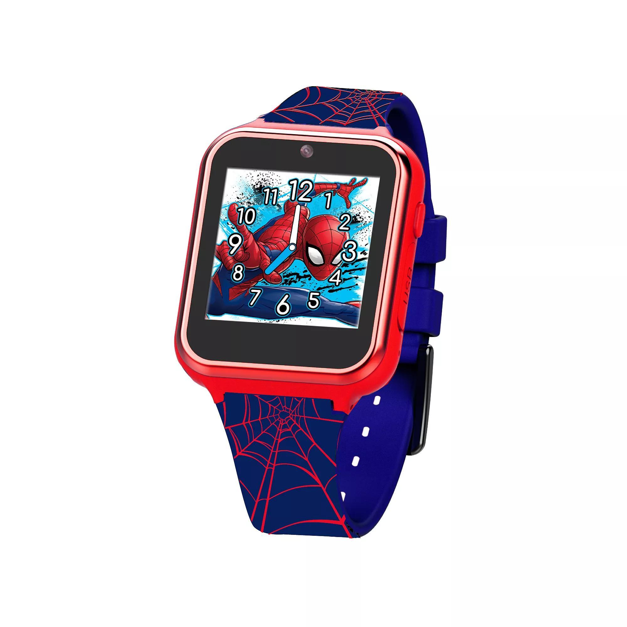 Kids' Marvel Spider-Man Interactive Watch - Blue/Red: Digital Display, Alarm, Timer, Calculator Product Image