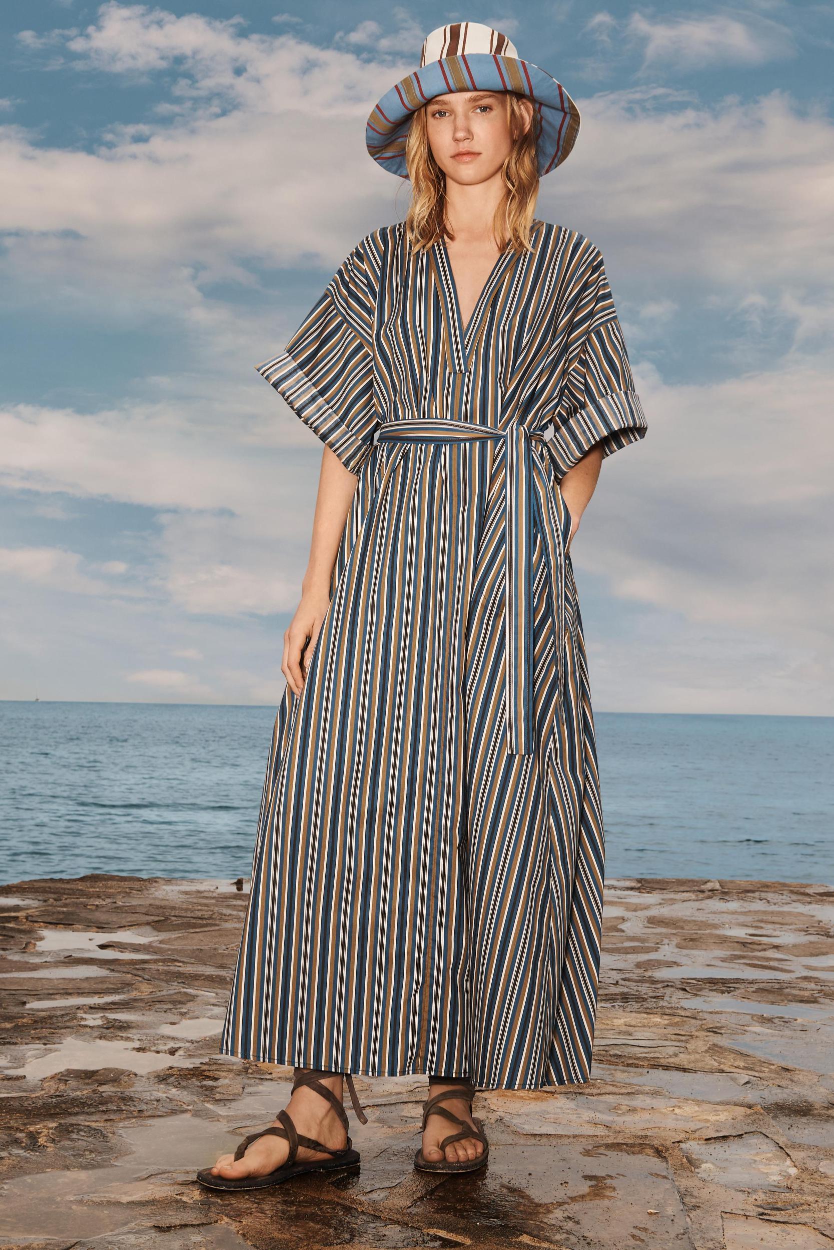 LIMITED EDITION STRIPED BELTED DRESS Product Image