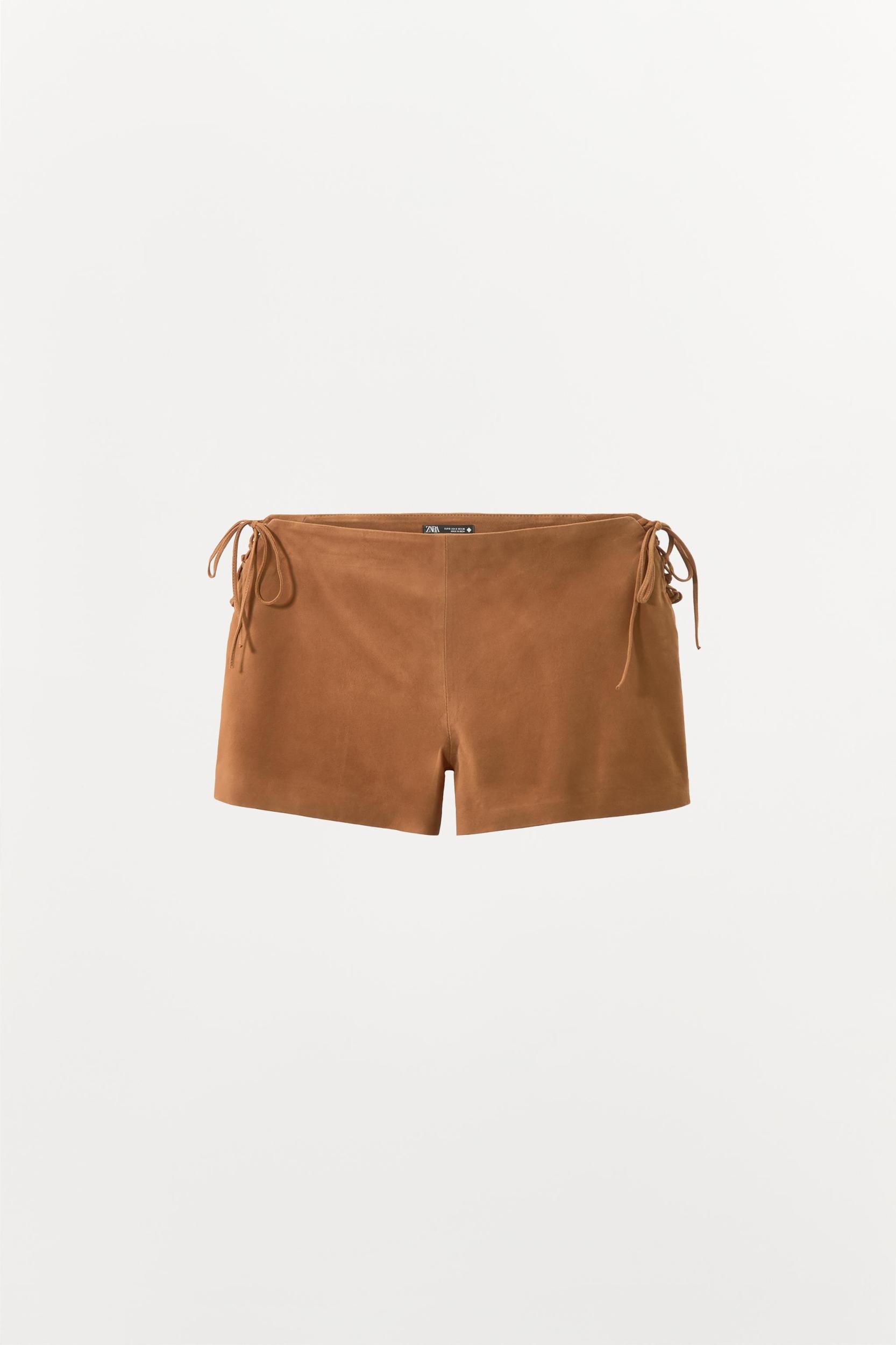 100% SUEDE TIE TOP Product Image