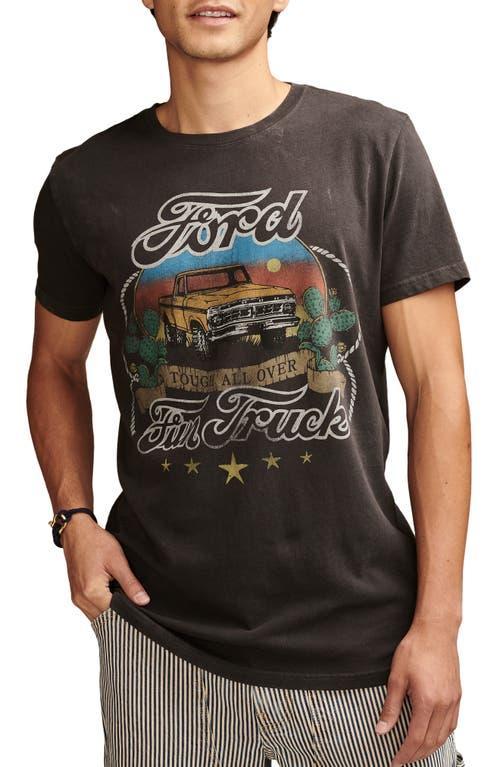 Lucky Brand Ford Fun Truck (Jet ) Men's Short Sleeve Knit Product Image
