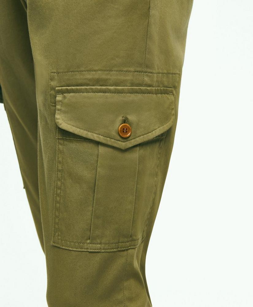 Washed Cotton Stretch Cargo Pants Product Image
