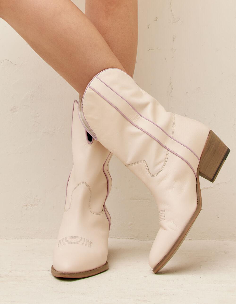 FREE PEOPLE Borderline Womens Western Boots - BURGUNDY Product Image