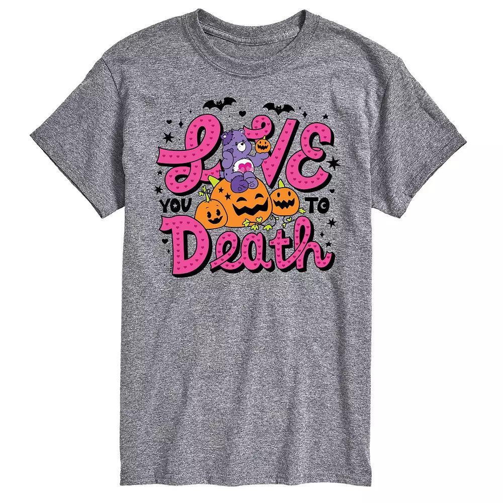 Big & Tall Care Bears "Love You To Death" Tee, Men's, Size: Large Tall, Gray Product Image