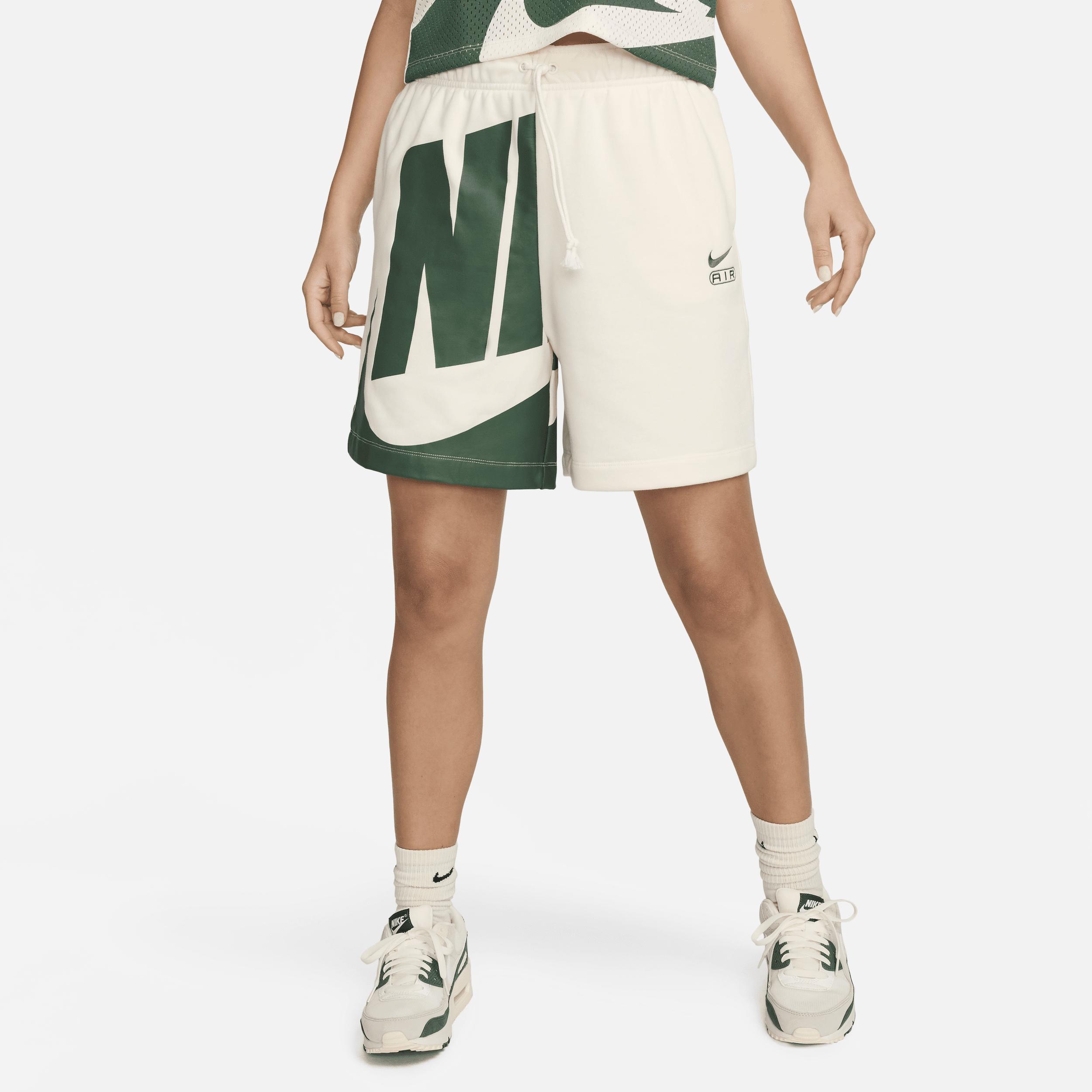 Nike Womens Air Mid-Rise 6 French Terry Fleece Shorts Product Image