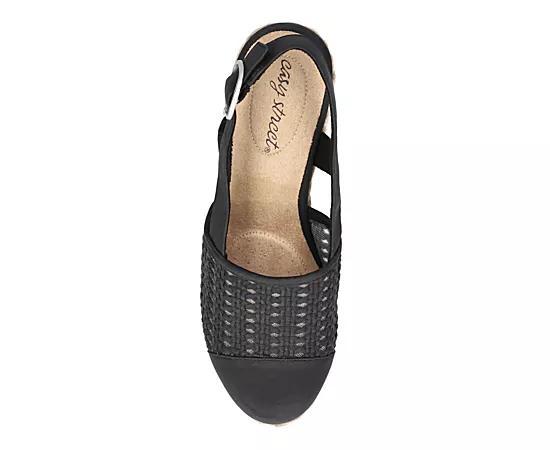 Easy Street Taffy Womens Slingback Espadrille Wedges Product Image