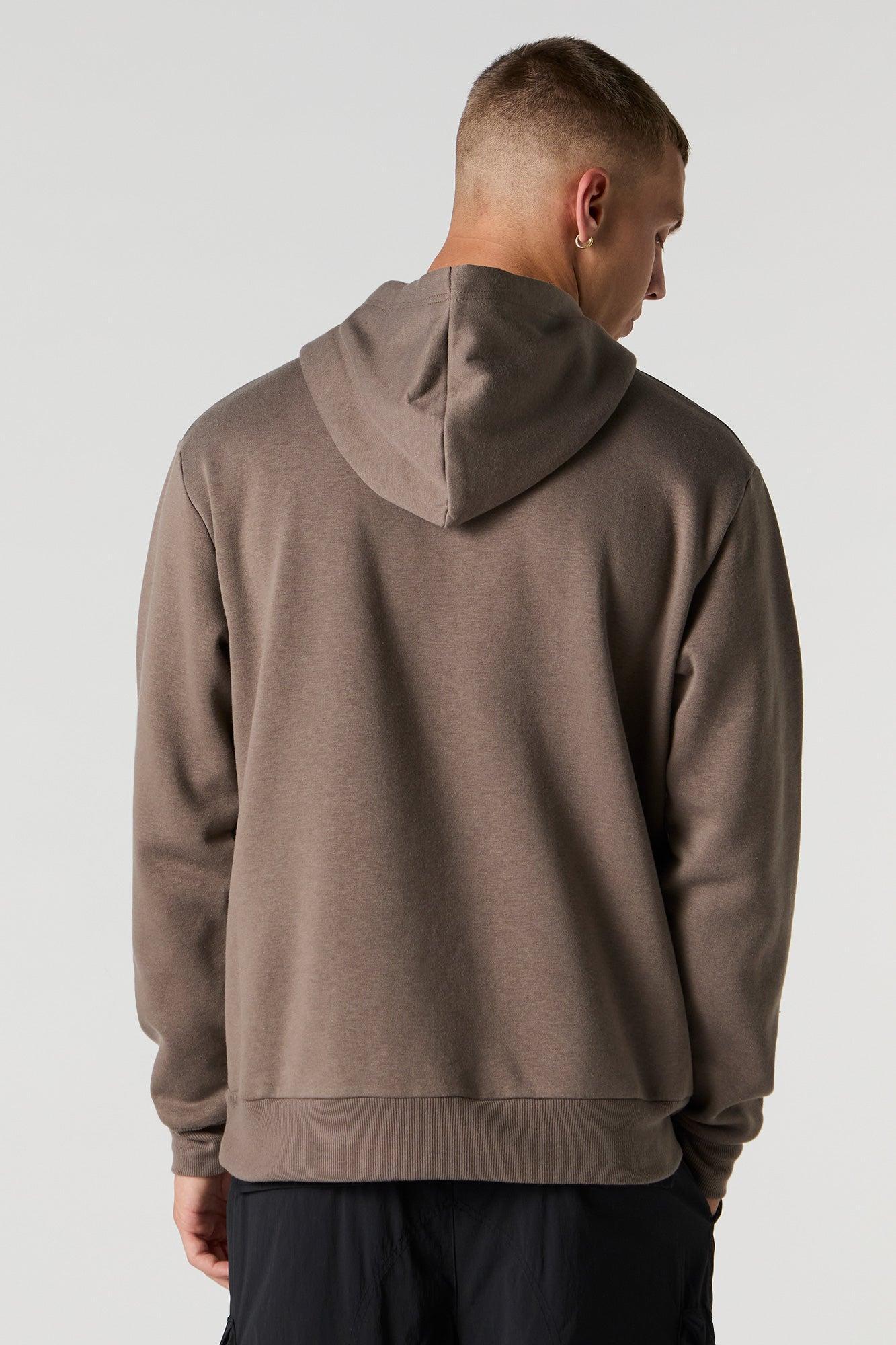 Everyday Solid Fleece Hoodie Male Product Image