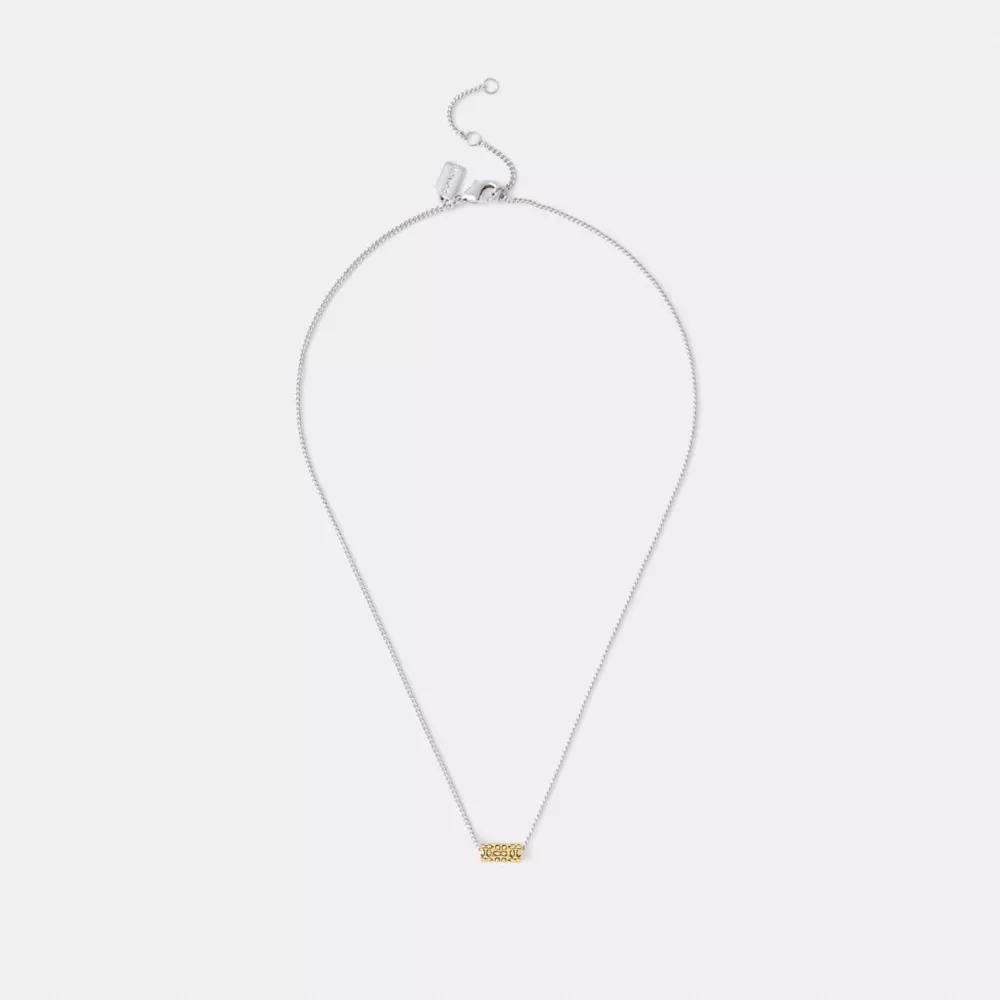 Quilted Signature Bead Pendant Necklace Product Image