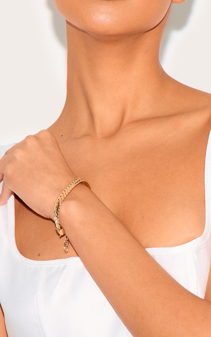 Gold Chunky Chain Simple Bracelet Product Image