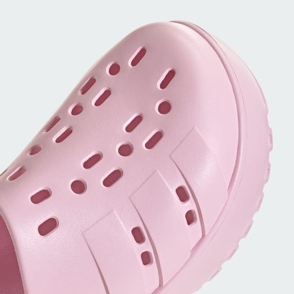 adidas Adilette Platform Clogs Clear Pink 8 Womens Product Image