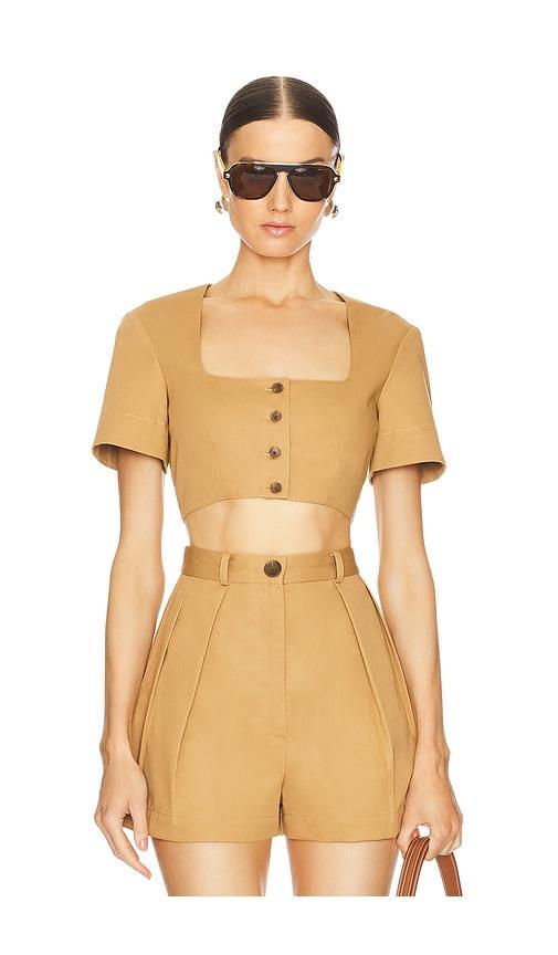 Apron Crop Top MATTHEW BRUCH Product Image