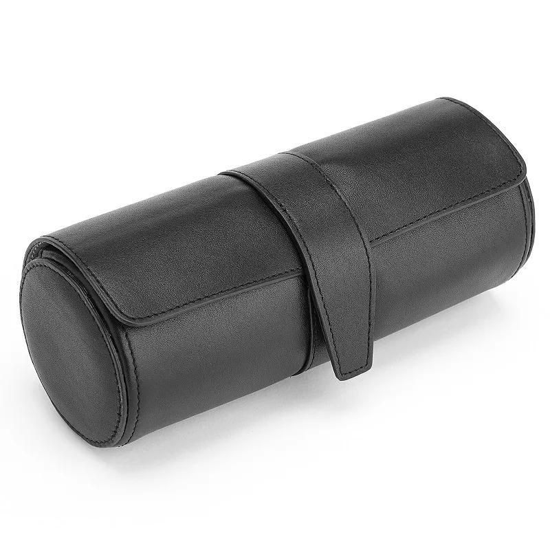 Royce Leather Deluxe Watch Roll, Black Product Image