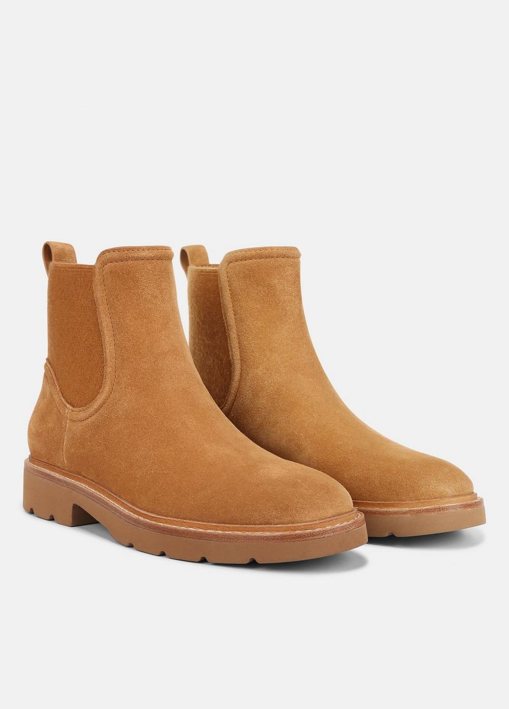 Womens Rue Suede Lug Boot, Tan, Size 5.5 Vince Product Image