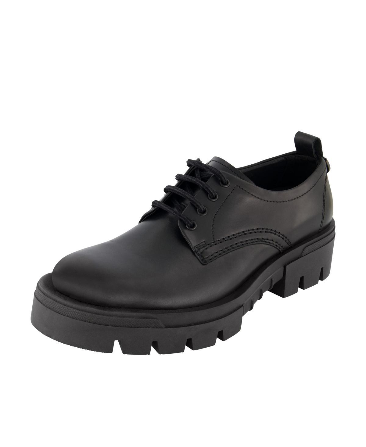 Mens Plain Toe Leather Derby Shoes Product Image