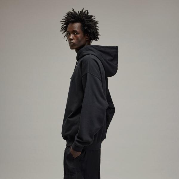 adidas Y-3 French Terry Hoodie Black XS Mens Product Image