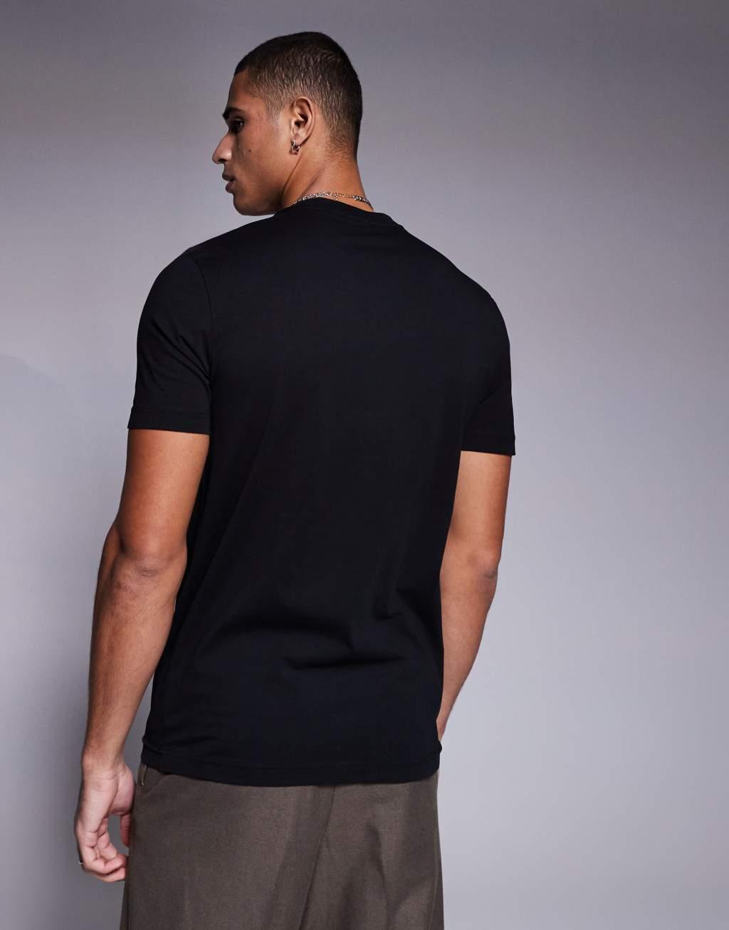 BOSS Green logo t-shirt regular fit in black Product Image