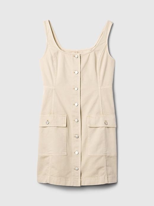 Utility Button Mini Dress Product Image