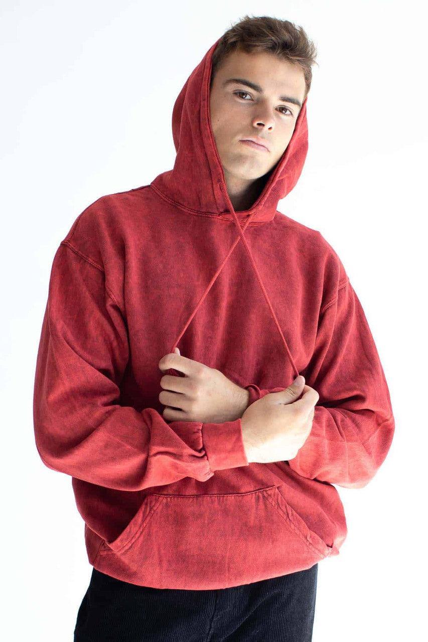 Mineral Red Tie Dye Hoodie Product Image