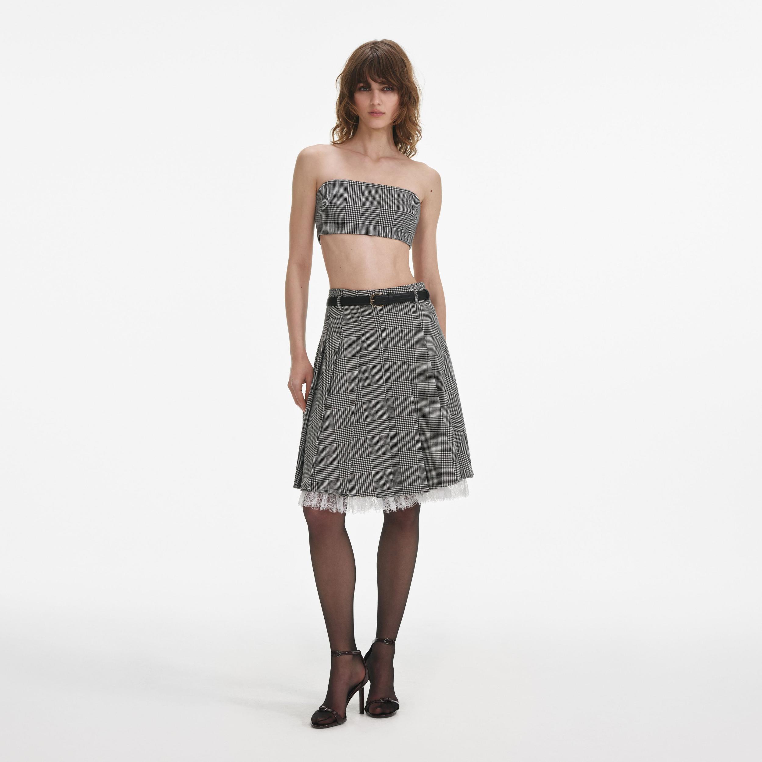 Prince Of Wales Check Bandeau Top Product Image