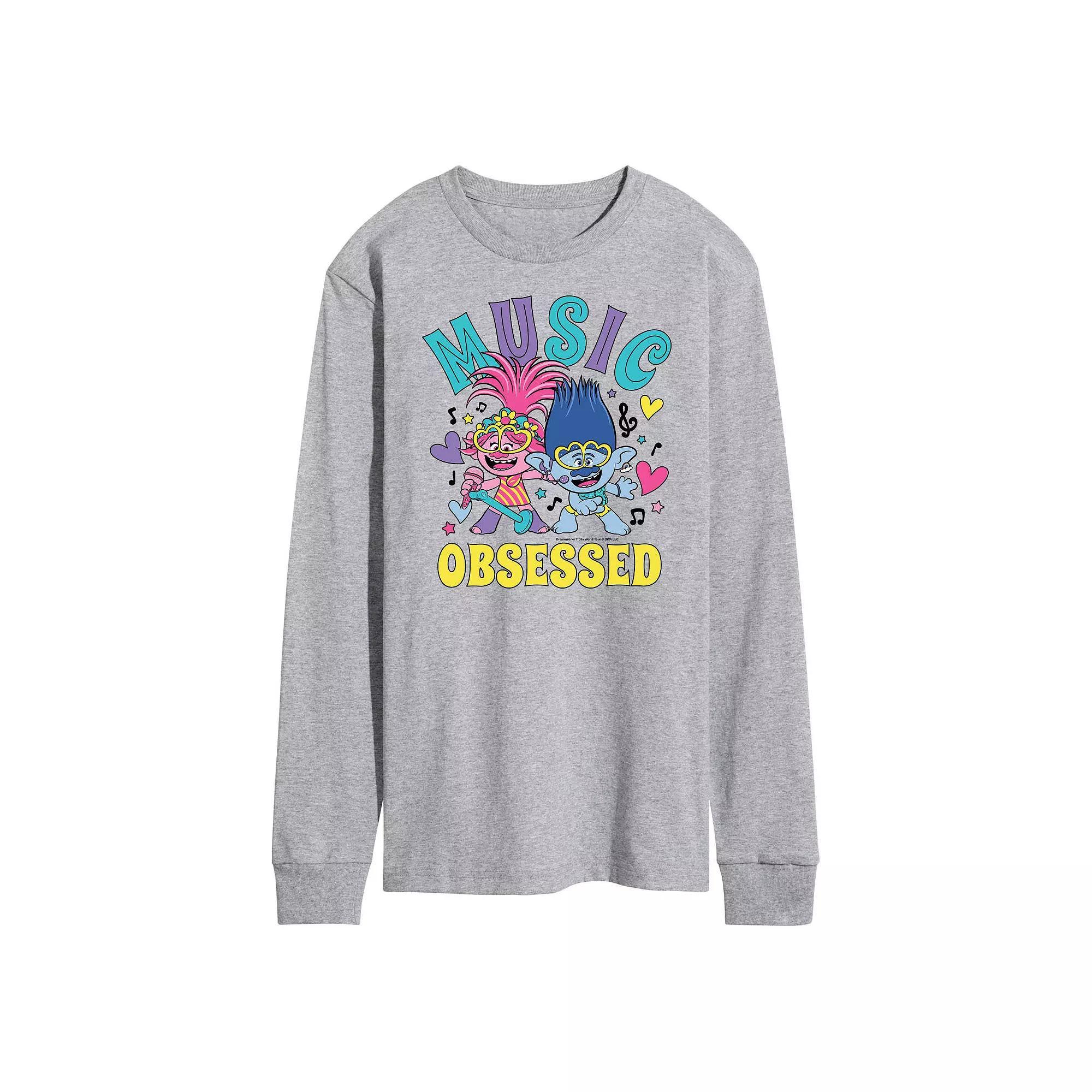 Mens Trolls Music Obsessed Tee Product Image