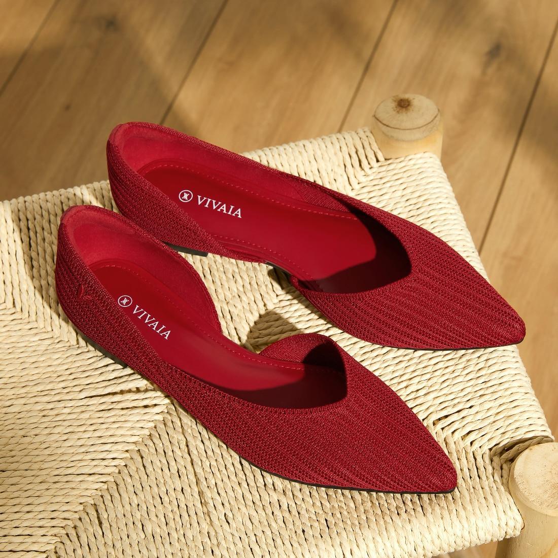 Pointed-Toe D'Orsay Flats (Melia) Product Image