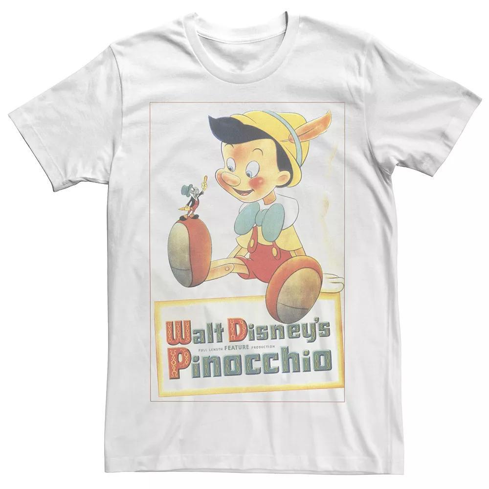 Big & Tall Disney Pinocchio Vintage Portrait Tee, Men's, Size: XXL Tall, White Product Image