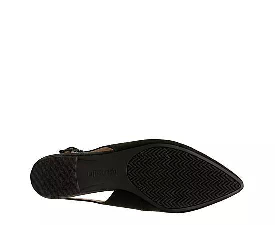 LifeStride Percy Women's Slingback Flats, Size: 5.5, Green Tartan Product Image