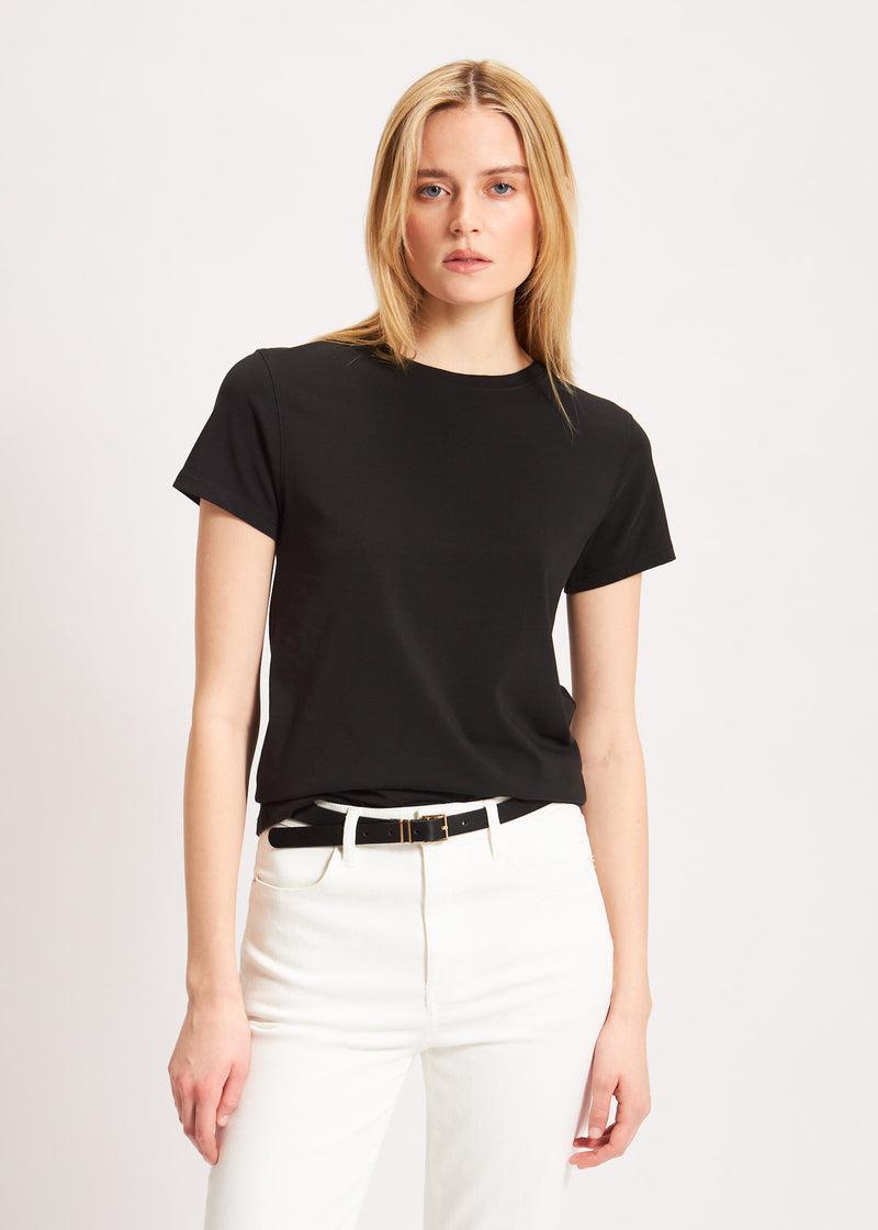 Patrick Assaraf Pima Cotton Stretch Slim T-Shirt Product Image