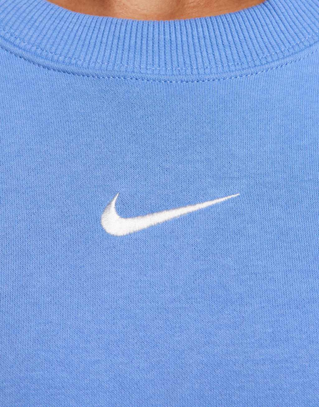 Nike Phoenix Fleece oversized sweatshirt in blue Product Image
