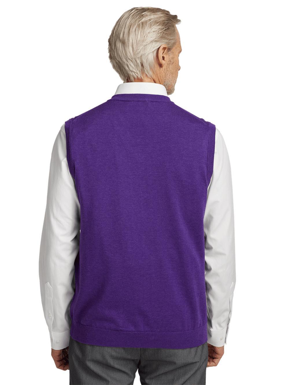 Supima Cotton Vest - Purple Product Image